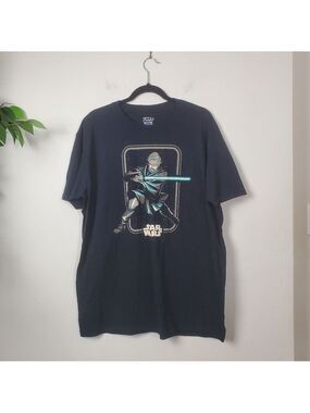 Funko Black Star Wars Graphic Tee Men's Size Large Short Sleeve 100% Cotton
